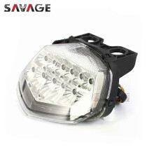 (Klar) Gilt für LED-Rücklicht mit integriertem Blinker für KAWASAKI NINJA 250/R EX250 2008-2012 09