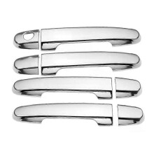 (Chrome 1 keyhole)Compatible For Toyota Allion Premio T240 2001~2007 Gloss Black Chrome Car Door Handle