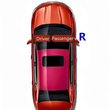 (1 Stück, rechte Seite) Kompatibel mit Jaguar F-PACE 2016–2020, Autozubehör, Außenspiegelgläser