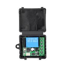 433Mhz Wireless Remote Control 12V 1CH Relay Receiver Module for Home Automation Black