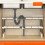 Stackable Storage Rack Layered Partition Rack Closet Sorting Shelves Telescopic Sink Holder Clothing Organizer 4