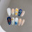 (XS) Ocean Theme French Tip Press On Nails 6
