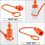 2sets Hydraulic Quick Connect Coupler NPT1/4 Hydraulic Quick Connect Coupler Fittings with Dust Cap Couplers 3