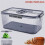 Sealing Bread Box Food Grade Food Storage Container with Snap  Recording Bread Vegetable Fruit Baskets Storage Box 2