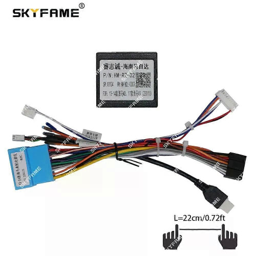 Gilt für 16-poligen Kfz-Kabelbaumadapter, Canbus-Box-Decoder, Android-Radio-Stromkabel für Haima M3