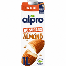 Alpro Almond No Sugar Dairy Free Drink 1L (Pack of 8)