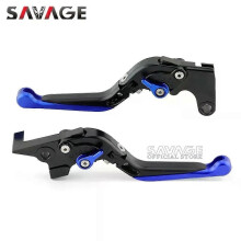 (Schwarz/Blau) Passend für Brems- und Kupplungshebel der YAMAHA MT09, MT 07, Tracer 900, 700, XJ6, FZ6,