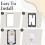 Cable Brush Wall Plate with Low Voltage Mounting Bracket Cable Pass Through Insert Single Gang Wall Cover 4