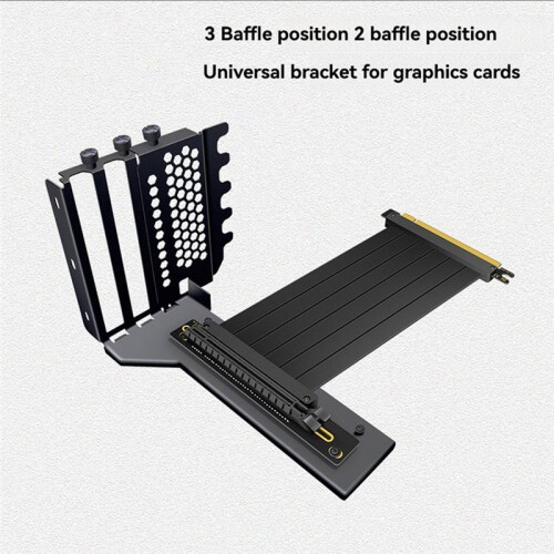 PCIE 5.0 16X GPU  Card Bracket PCI-E Riser Cable 20CM Extension Cable for 3090 4090  Card A 2