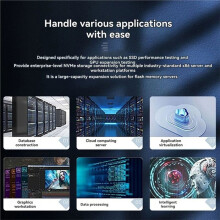 PCIe 3.0 X8 to M.2 NVMe SSD Expansion Card Quad 4-Bay with Cooling Fan PLX8747 Chip, Split-Free, with Compatible Module