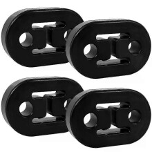 (4Pcs 2 holes)Suitable 2/4 Exhaust Pipe Hanger Rubber Exhaust Bracket Shock Absorbing Protection Automotive