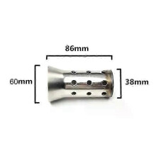 (60mm)Suitable 51mm 60mm Inlet Motorcycle Exhaust Muffler Adjustable DB Killer Silencer Noise Sound