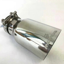 (51MM IN- 89MM OUT)Suitable slant edge Stainless steel Universal Automobile exhaust pipe Muffler Car