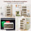 Stackable Storage Boxes with Wheels, 284L Capacity 3