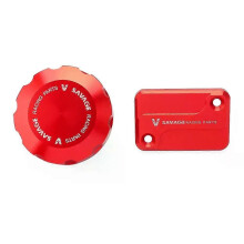 (Rot) Gilt für den Bremsflüssigkeitsbehälterdeckel vorne und hinten für CFMOTO 450 NK SR 450NK 450SR