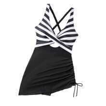 Elegant Swimwears Unique Design Swimming Costume Nylon-Black L