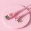 Câble de chargement rapide 120W 6A, câble USB Type C-1,2 m Rose 11