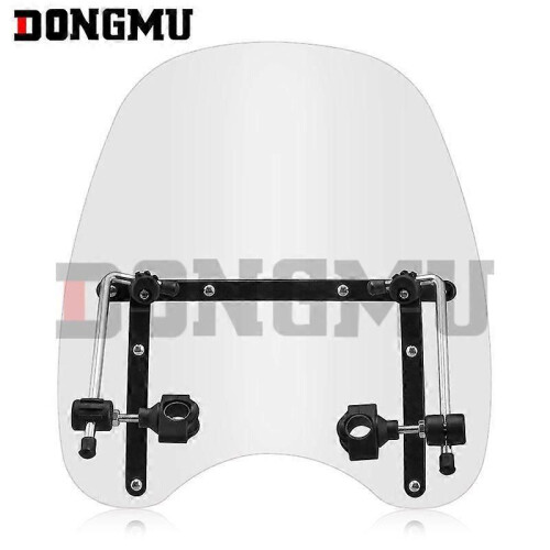 (Transparent)Motorcycle Windshield Modified Front Cover Retro Harley New Continent Universal Windshield