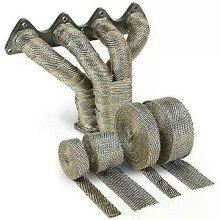 (1.5mm x 50mm x 10m)Suitable 5/10/15M Motorcycle Exhaust muffler Heat Wrap Basalt Fiber Tape for Yamaha