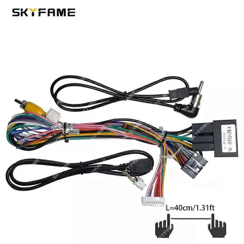 Gilt für 16-poligen Kabelbaumadapter, CAN-Bus-Box-Decoder, Android-Radio-Stromkabel für Ford Focus 2