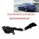 (Main Driver -Left)Compatible Yaris 2019 2020 2021 Rear Bumper Bracket Rear Bumper Fixed Bracket 1