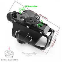 (Schwarz) Passend für Motorrad-Trinkflaschenhalterung für Honda Varadero XL1000, XL 1000 125 V, XL1000V
