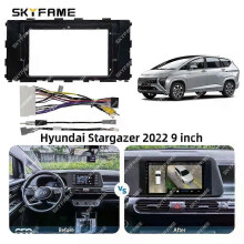 (Nur Rahmen) Gilt für den Einbausatz für Android-Radios in die Armaturentafel des Hyundai Stargazer