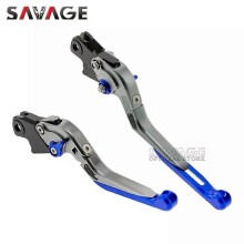 (Schwarz Blau) Gilt für klappbare Brems- und Kupplungshebel für BMW F700GS F650GS F800R F800GT F800ST