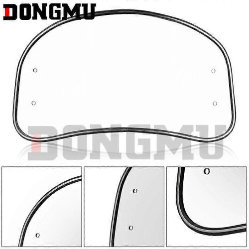 (Smoked)Motorcycle Scooter Modification Front Windshield Plate Retro Biker's Front Windshield Electric 2
