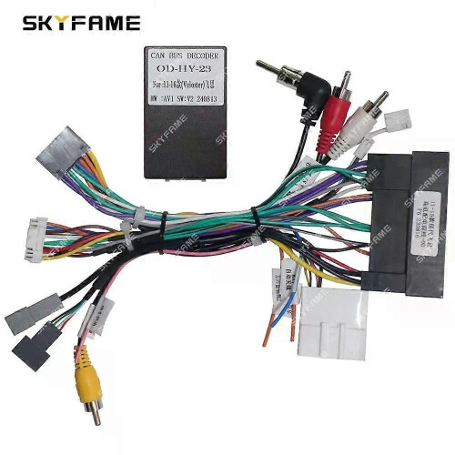 (Kabel Canbus Box A) Gilt für Kfz-16-poligen Kabelbaumadapter Canbus Box Decoder Android Radio Stromversorgung