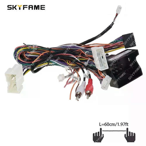 Gilt für 16-poligen Kabelbaumadapter, CAN-Bus-Box-Decoder, Android-Radio-Stromkabel für Renault 2