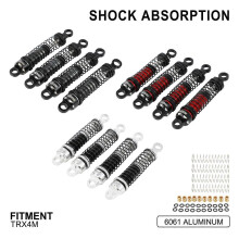 (Svart Silver) Kompatibel Trx4m Motorcykel Högkvalitativ Aluminiumlegering Stötdämpare Modifieringstillbehör