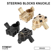 (Gold)Kompatibel mit FCX18 Hochwertiges Messingmaterial RC-Zubehör Lenkradkappen-Modifikationszubehör