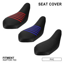 (Black)Compatible Raptor 700Atv Motorcycle High-Quality Pvc Material Seat Cushion Cover Modification