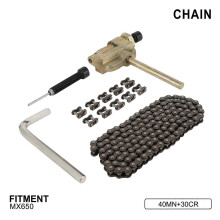 Kompatibles MX560 Motorrad Hochwertiges Universal-Ketten-Set mit Kettenschnalle und Kettenmodifikationszubehör