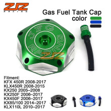 (Blau) Kompatibler Tankdeckel und Ölflaschenverschluss aus CNC-gefräster Aluminiumlegierung für WR250F/450F,