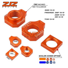(Orange)Compatible Freeride250f/250R Off-Road Motorcycle Rear Hub Adjustment Cnc Aluminum Alloy Rear