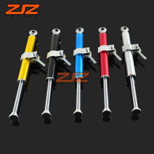 (Blue)Compatible Motorcycle Modified Accessories, Directional Damper, Modified Titanium Ruler, Modified