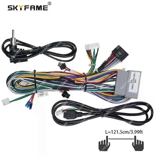 Gilt für 16-poligen Kabelbaumadapter, CAN-Bus-Box-Decoder, Android-Radio-Stromkabel für Chevrolet 2