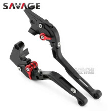 (Schwarz/Blau) Gilt für klappbare Brems- und Kupplungshebel für YAMAHA YZF R3 R25 MT25 MT03 MT 25 03