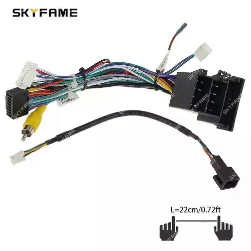 Gilt für Kfz-16-Pin-Kabelbaumadapter, Canbus-Box-Decoder, Android-Radio-Stromkabel für Baojun 2