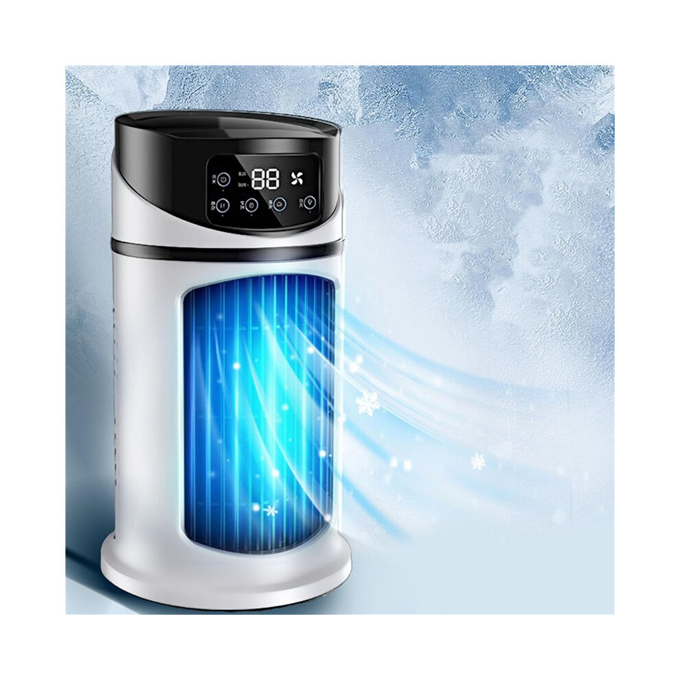 Portable Mini Air Conditioner, Usb Evaporative Air Cooler Fan With Humidifier, Timer, Quiet Desktop Cooling Fan For Bedroom, Room, Office, White 8581299264707