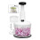 Manual Food Processor - Multi-Function Salsa Maker, Hand Chopper, and Salad Spinner with Stainless Steel Blades 2