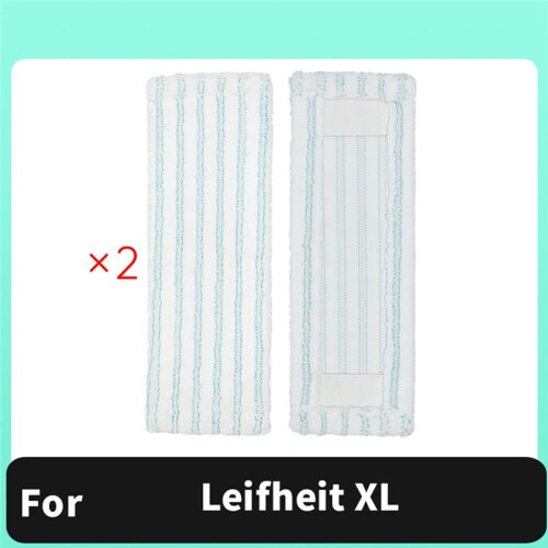 2pcs Mop for  XL Mop Flat Replacement Microfiber Spare Mop Vacuum Cleaner Replacement Accessories 2