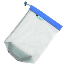 (Blau) XINDA BFP1415 20x20x42cm Sport-Aufbewahrungstasche aus Netzgewebe, Strand- und Schwimm-Organizer-Tasche