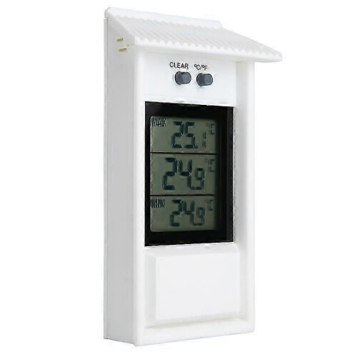(White)LCD Screen Outdoor Electronic Thermometer Waterproof Temperature Meter - White 2