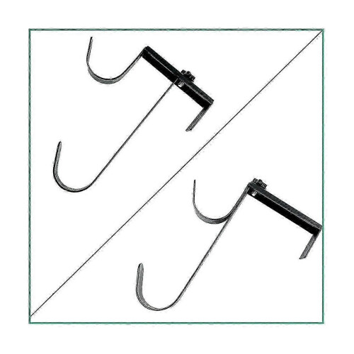Applies to 2pcs Adjustable Pool Pole Hooks Multipurpose Pool Pole Fixing Hooks Rustproof compatible 1