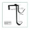 Applies to 2pcs Adjustable Pool Pole Hooks Multipurpose Pool Pole Fixing Hooks Rustproof compatible 3