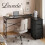 Levede L-Shape Gaming Desk RGB LED 4 Drawers Black 7