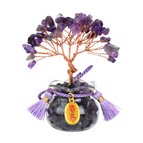 Kristallbaum, Geldbaum, Kristalle, Steinbaum, Feng-Amethyst